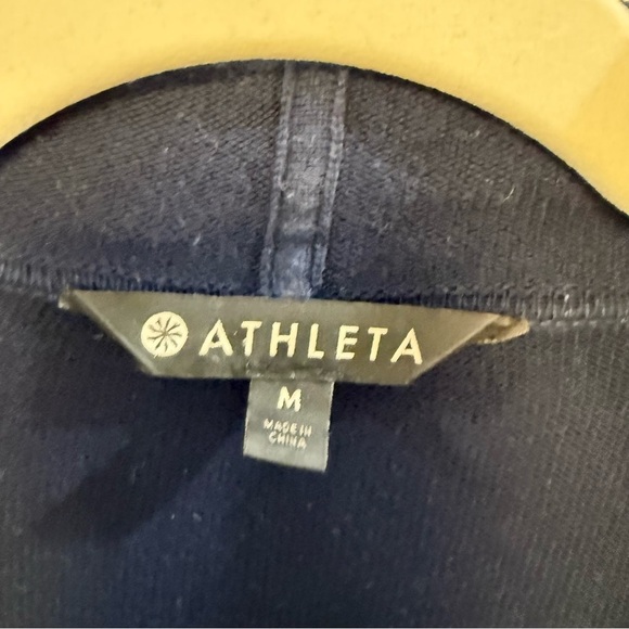ATHLETA Navy Highland Wrap Sweater | medium - Picture 4 of 9